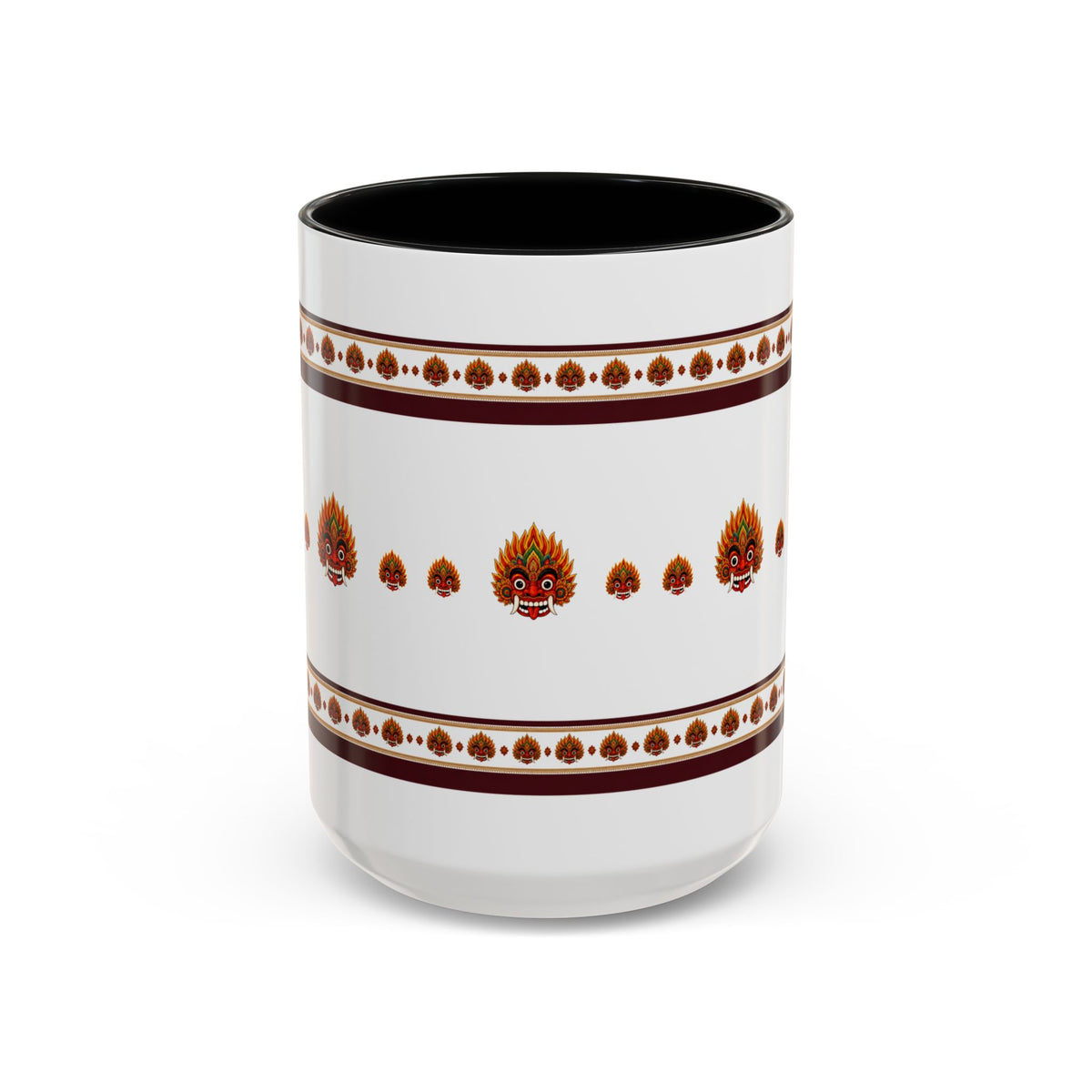 Raksha Mask Accent Coffee Mug Sri Lankan Design
