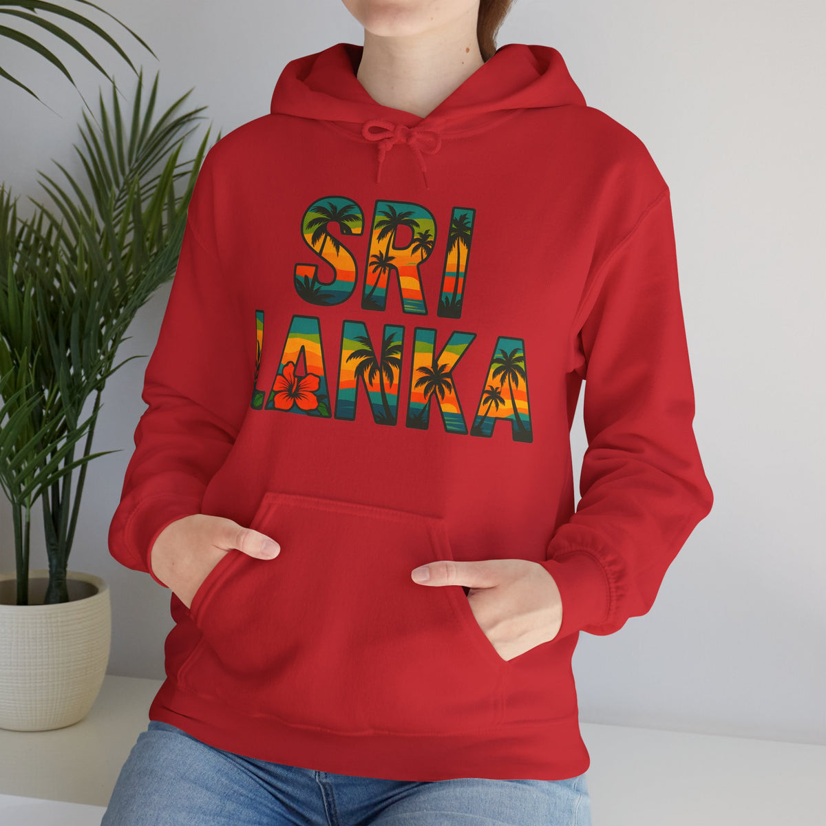 Sri Lanka Tropical Graphic Hoodie | Unisex Heritage Gift