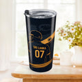 Sri Lanka Cricket Dad Tumbler 20oz | Black & Gold Batsman
