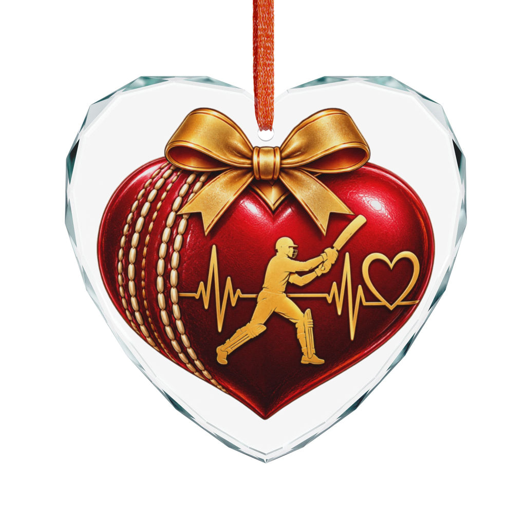 Merry Cricket Christmas Glass Ornament | Cricket Fan Gift