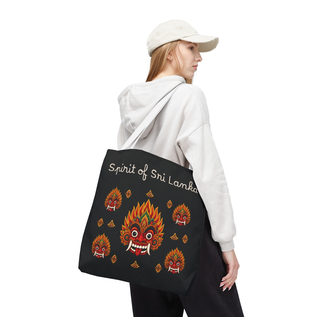 Sri Lankan Gift Tote Bag Spirit of Sri Lanka Raksha Mask Design