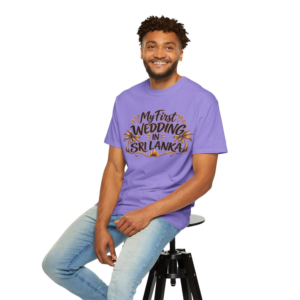 Sri Lanka Unisex Wedding T-Shirt – My First Wedding in Sri Lanka