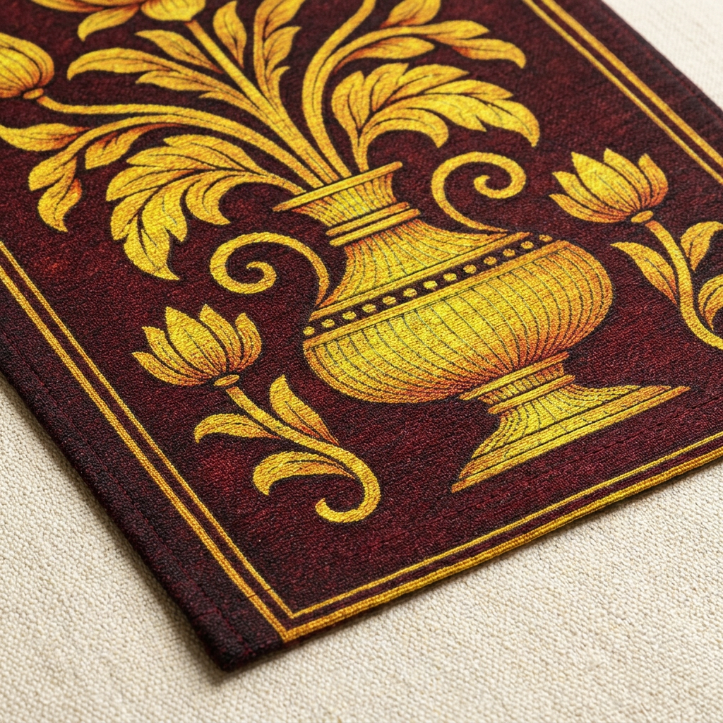 Punkalasa Woven Wall Tapestry | Sri Lankan Lotus Art