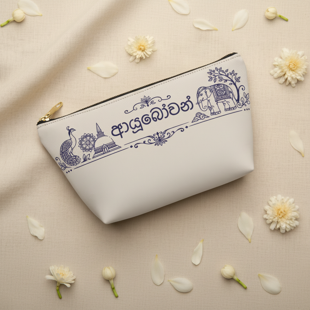 Ayubowan Pouch — 1:1 Frangipani