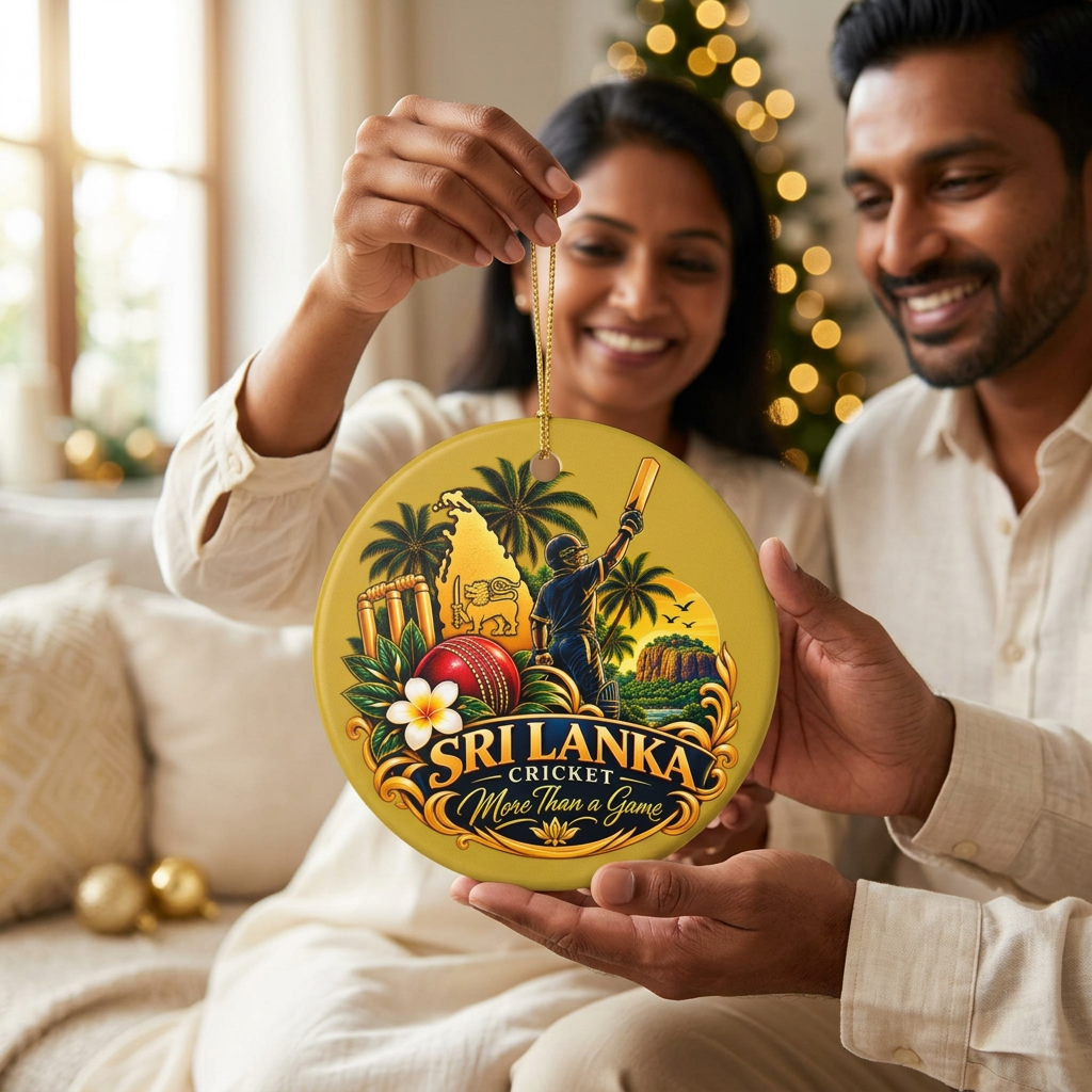 Sri Lanka Cricket Ceramic Ornament | More Than a Game Gift