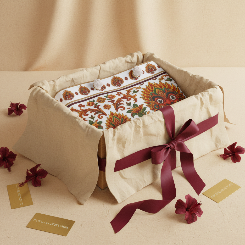 Sri Lanka Raksha Mask Weekender Bag luxury gift presentation — Raksha Collection — Ceylon Culture Vibes
