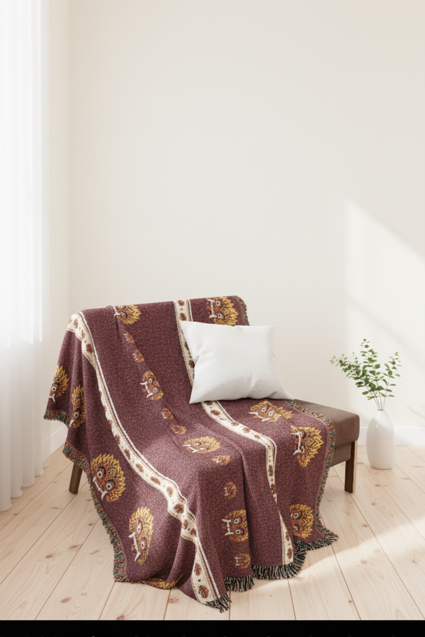 Raksha Blanket - Airy Cream Background