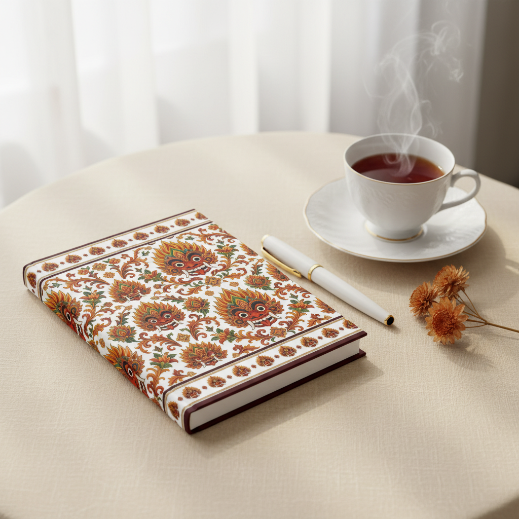 Raksha Mask Journal Mockup
