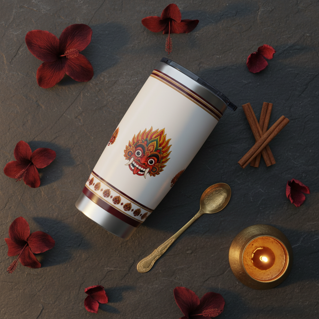 Raksha Tumbler — Luxury Flat Lay